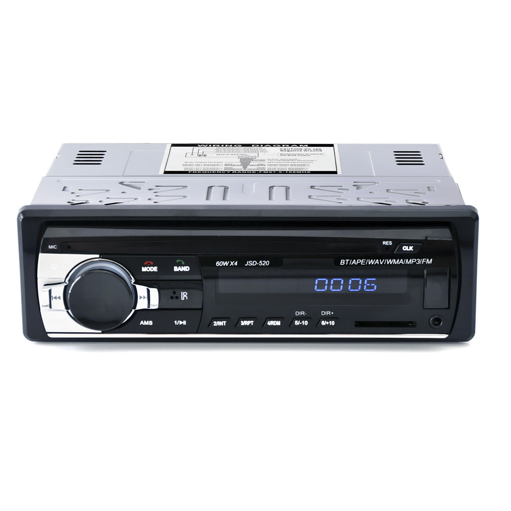 Jsd-520 Bluetooth Universal In-Vehicle MP3 MP3 Player Radio U Disk Card Instert Generation Car Dvdcd