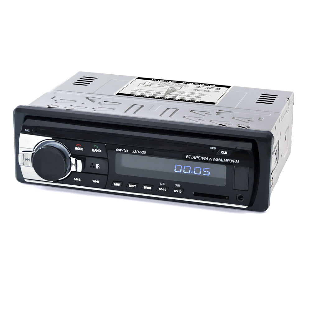 Jsd-520 Bluetooth Universal In-Vehicle MP3 MP3 Player Radio U Disk Card Instert Generation Car Dvdcd