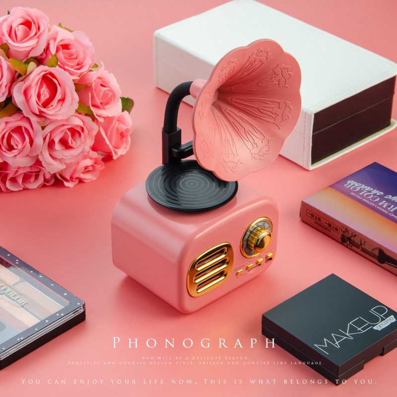 Retro Bluetooth Speaker Creative Gift Mini Outdoor Subwoofer Mobile Phone Radio Phonograph Ft05 Portable Speaker Retro Bluetooth Speaker Creative Gift Mini Outdoor Subwoofer Mobile Phone Radio Phonograph Ft05 Portable Speaker