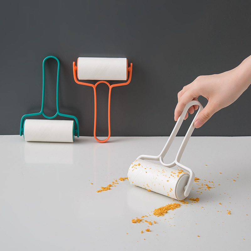 Clothes Lint Remover Hand Tear Sticky Paper Paint Roller Sticky Roller Pet Hair Sticking Device