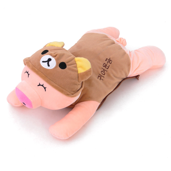 Hot water bag electric heater hand warmer warm baby warm and washable bag in plush cartoon water charge explosion