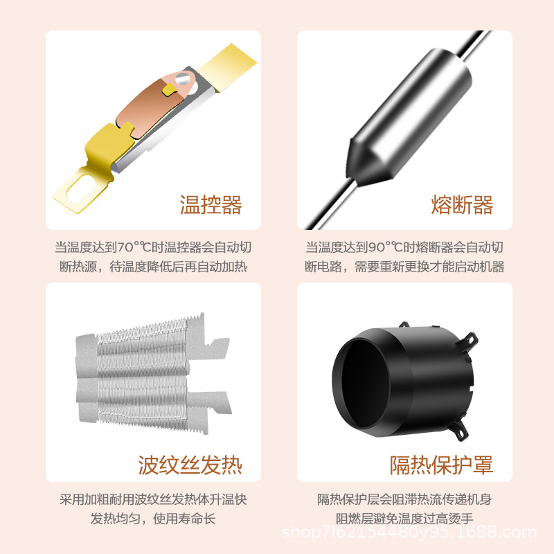 Factory Mini Fan Heater Household Small Sun Desktop Heater Air Heater Small Electric Heater Custom Small