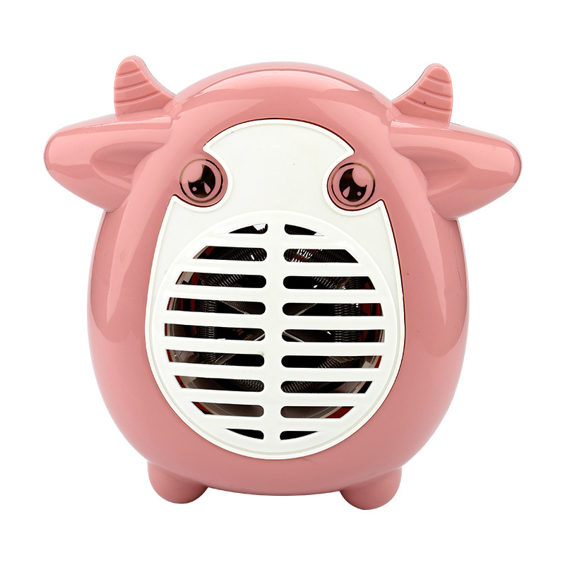 Qianniu Cartoon Version Mini Fan Heater Portable Heater Wall Hanging Small Home Desk Electric Heater