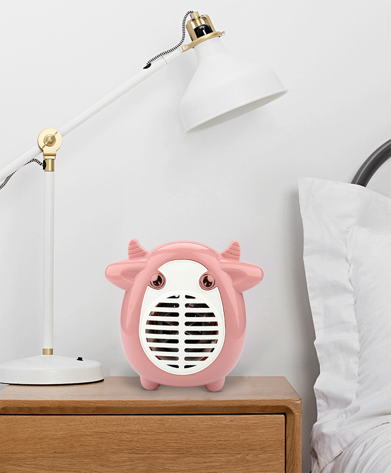 Qianniu Cartoon Version Mini Fan Heater Portable Heater Wall Hanging Small Home Desk Electric Heater Qianniu Cartoon Version Mini Fan Heater Portable Heater Wall Hanging Small Home Desk Electric Heater