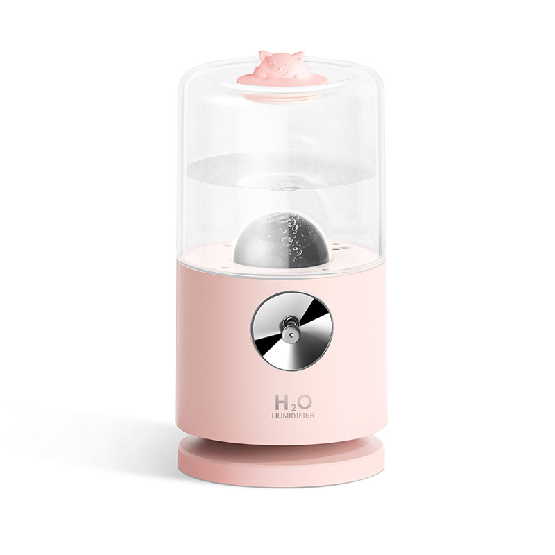 2021 New Rotating Projector Humidifier USB Built-in Battery Humidifier Bedroom Noiseless Humidifier Source
