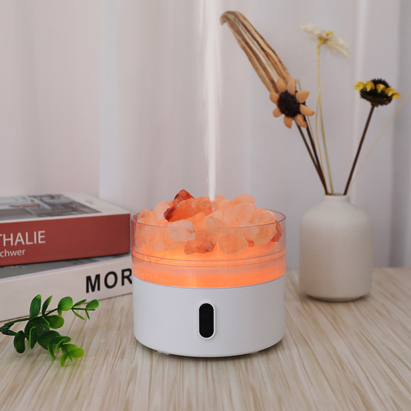 New Home Large Capacity Anion Natural Crystal Rock Night Light Salt Stone USB Aroma Diffuser Humidifier