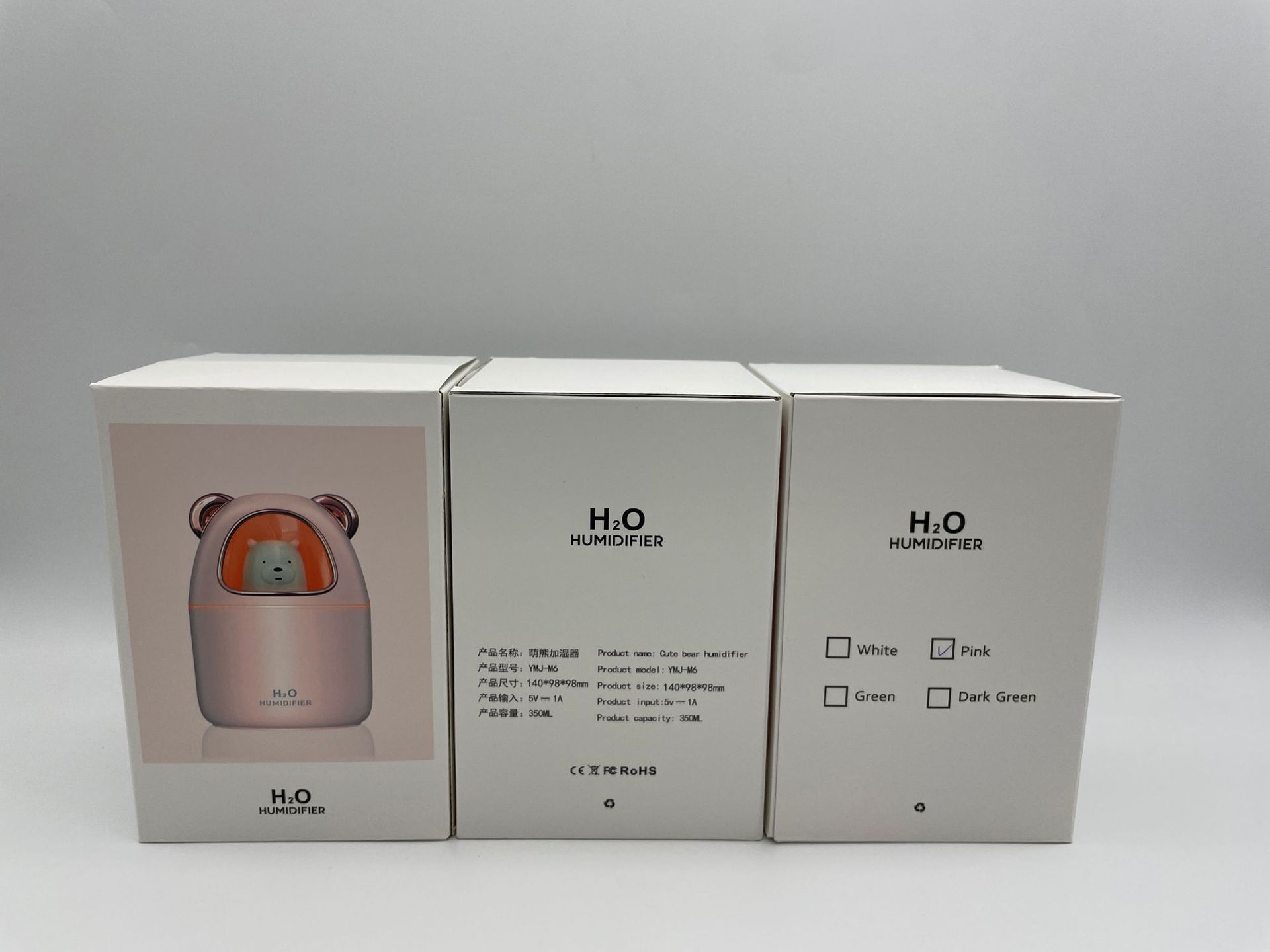 Cute Tiger Cute Bear Humidifier Household Heavy Fog Car Mute Atomizer Desktop Cute Pet Humidifier Wholesale
