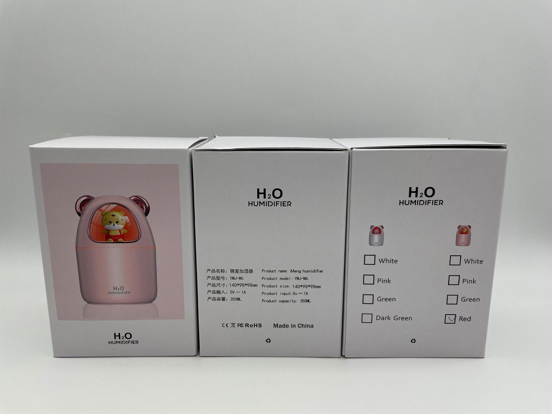 Cute Tiger Cute Bear Humidifier Household Heavy Fog Car Mute Atomizer Desktop Cute Pet Humidifier Wholesale
