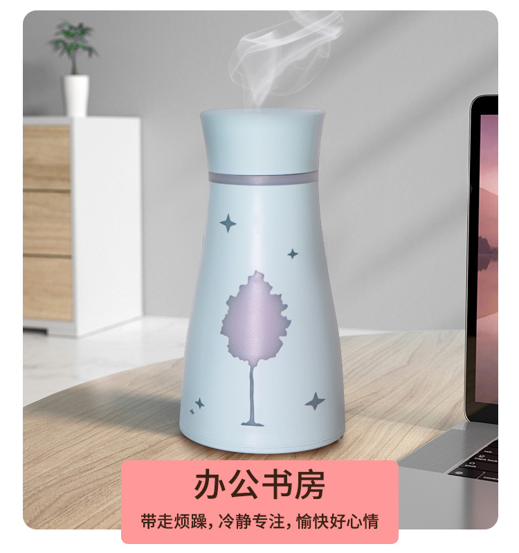 Small Tree Elk Hydrating Humidifier Usb Mini Desktop Home Car Office Purifier Aroma Diffuser