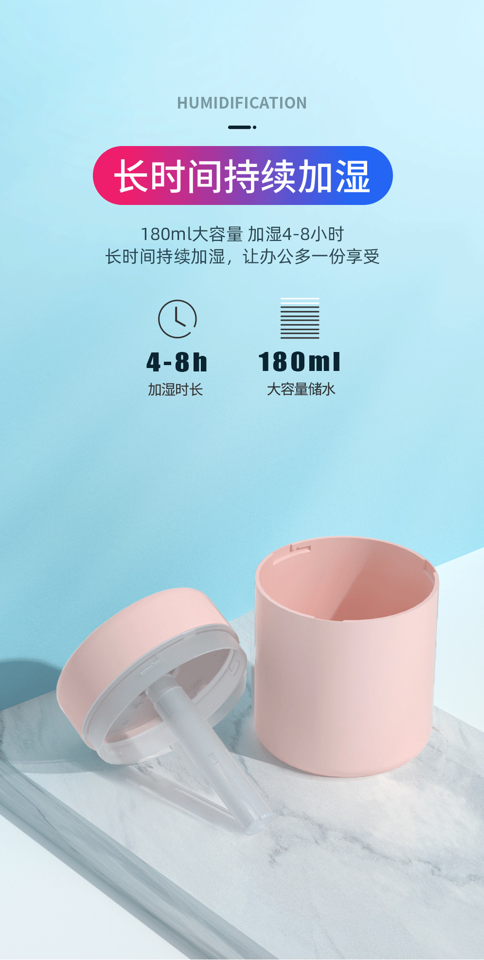 Creative Greedy Snake Humidifier USB Portable Car Mini Humidifier Home Office Desk Surface Panel Humidifier