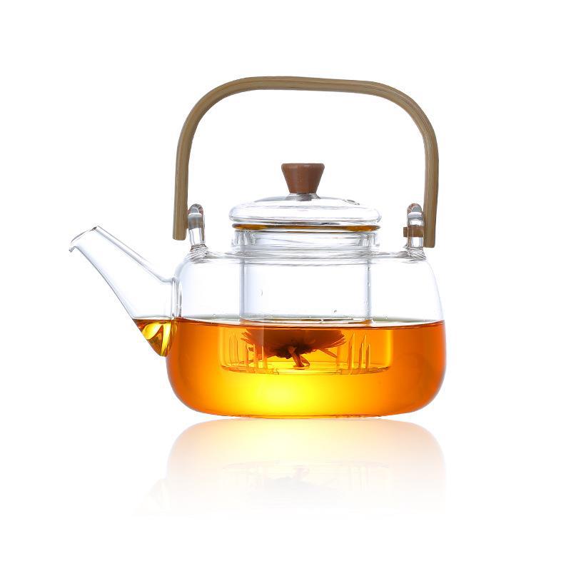 Office Kettle Electric Ceramic Stove Lifting Handle Tea Brewing Pot Bubble Scented Tea Set Induction Cooker Glass Teapot