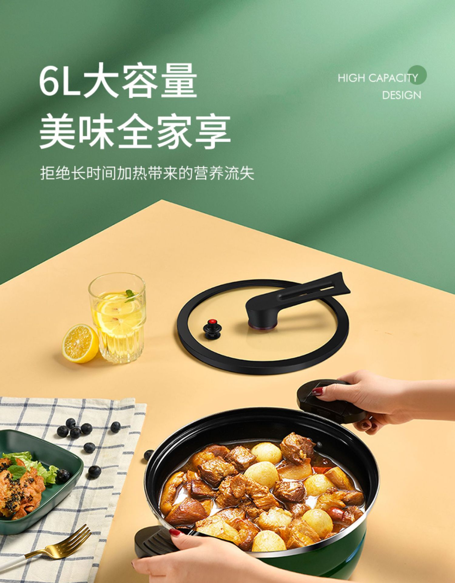 Soup Pot NonStick Pan Soup Pot Stew Pot Rice Cooker Fried MultiFunction Pot Universal Pot for Induction Cooker