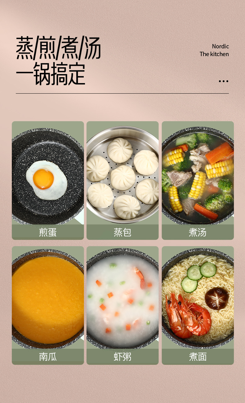 Shiny Youpin Induction Cooker Breakfast Mini Non-Stick Fried Egg Steak Frying Pan Medical Stone Non-Stick Pan Shiny Youpin Induction Cooker Breakfast Mini Non-Stick Fried Egg Steak Frying Pan Medical Stone Non-Stick Pan