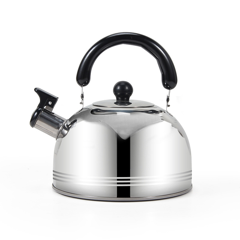 Stainless Steel Whistle Kettle Household Large Capacity Kettle Flat Bottom Induction Cooker Gas Stove Kettle
