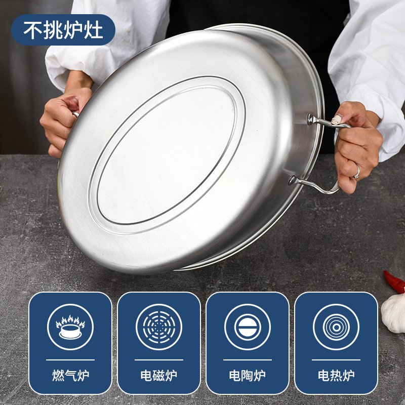 304 Stainless Steel Double Layer Steamed Fish Oval Seafood Steamer Pot Large Household Induction Cooker Universal