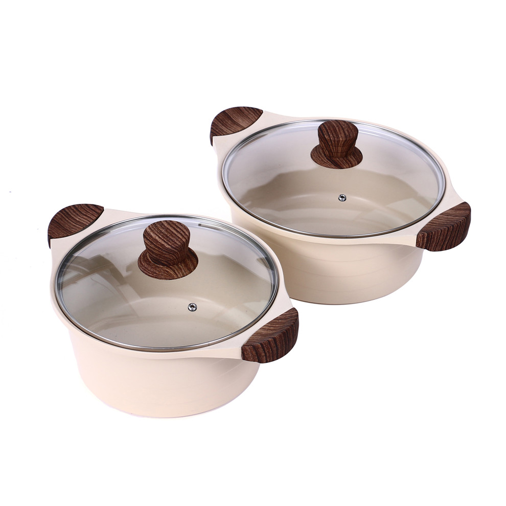 Household Gas Induction Cooker Universal Double-Ear Steamer Non-Stick Soup Pot Three Juice Chopsticks Pot Stew Pot