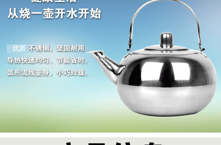 Stainless Steel Kettle 14cm with Strainer Tea Delicate Pot Restaurant Hotel Teapot Induction Cooker Kettle