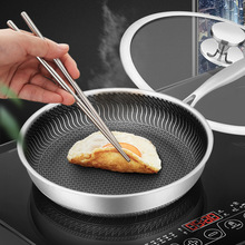 Stainless Steel Pan NonStick Pan Household Omelet Steak Frying Pan and Pancake Pan Induction Cooker Gas Stove Universal Stainless Steel Pan NonStick Pan Household Omelet Steak Frying Pan and Pancake Pan Induction Cooker Gas Stove Universal