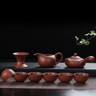Black Gold Stone Tea Tray Yixing Purple Sand Tea Set Solid Wood Tea Tray FourInOne Induction Cooker Special Gift Whole