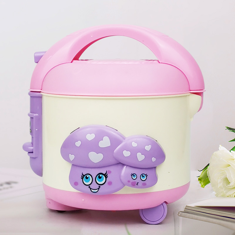 Children's Play House Toy Electric Luminous Universal Wheel Simulation Rice Cooker Kitchen Cross-Border Girl Toy