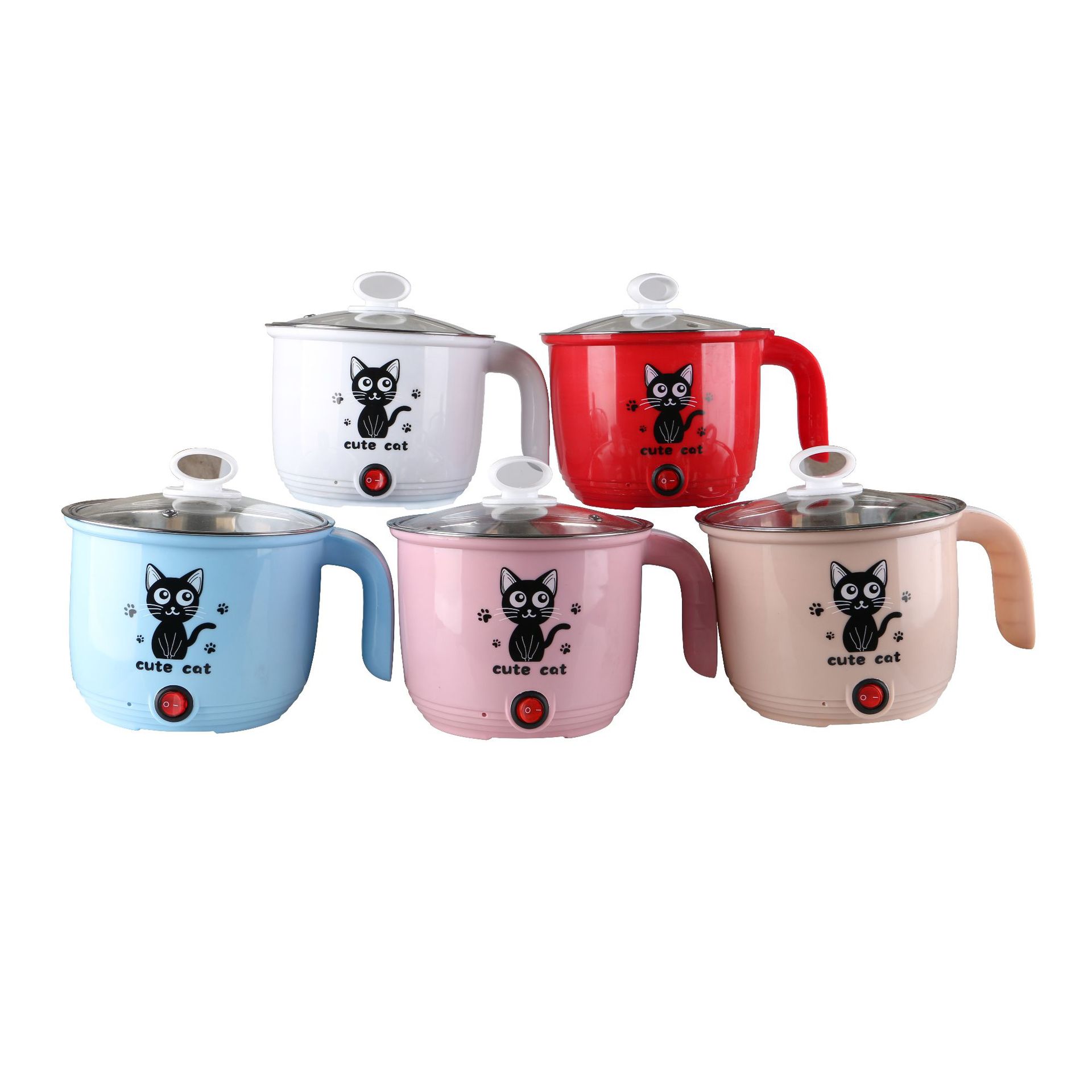 Caldron Student Dormitory Cooking Noodle Pot MultiFunctional Stainless Steel Electric Cooker Single Layer Double Layer