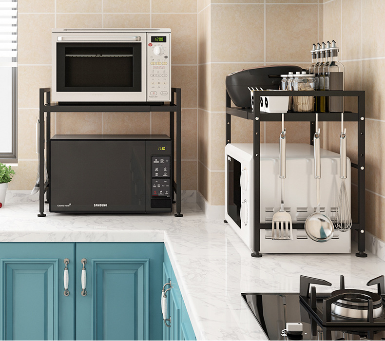 Spot multi-functional microwave oven rack kitchen shelf stainless steel oven rack electric rice cooker kitchen shelf
