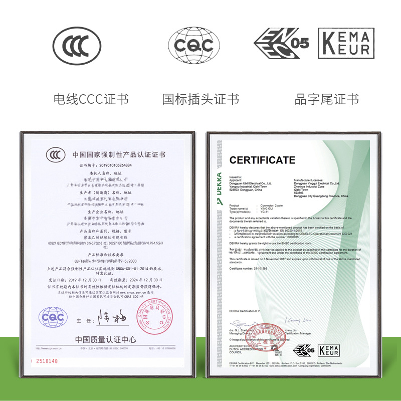 National Standard Tail Power Cord Three Plug AC Power Cord Computer Host Electric Cooker Wire Three Core Plug Cord