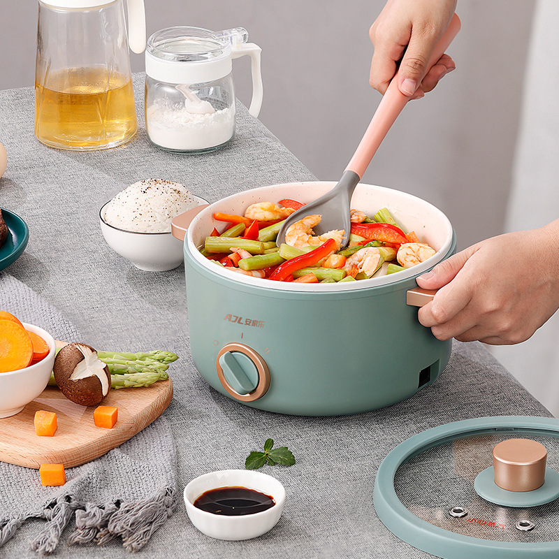 Noodle Pot Household MultiFunctional Electric Cooker Cooking Pot Small Power Electric Food Warmer Electric Chafing Dish