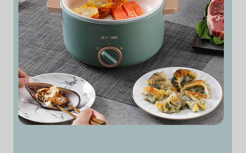 Noodle Pot Household MultiFunctional Electric Cooker Cooking Pot Small Power Electric Food Warmer Electric Chafing Dish