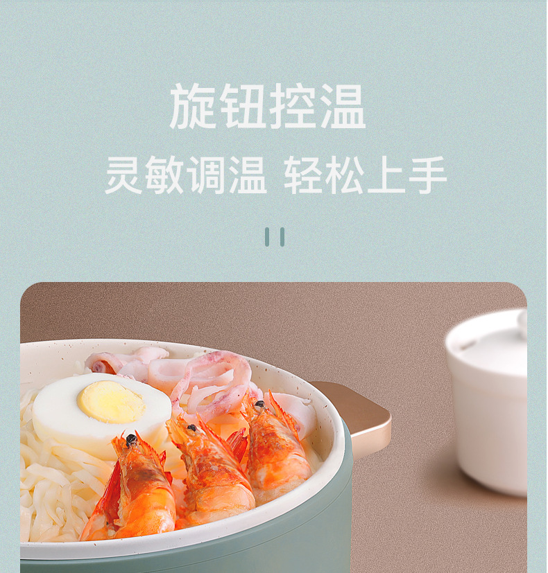 Noodle Pot Household MultiFunctional Electric Cooker Cooking Pot Small Power Electric Food Warmer Electric Chafing Dish