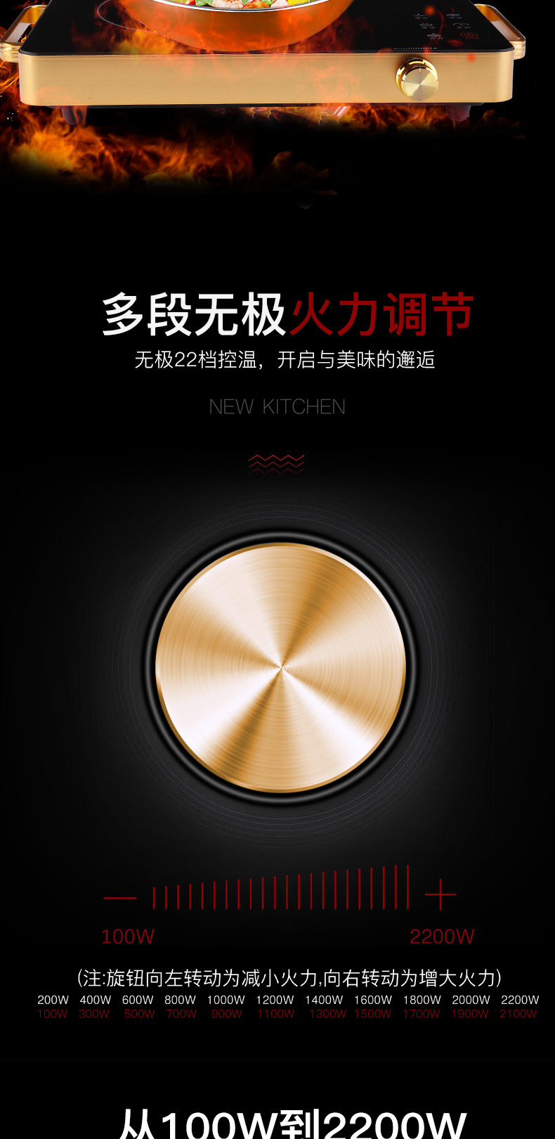 Intelligent Mute HighPower Light Wave Stove Induction Cooker MultiFunction Water Boiling Electric Stove Tea Stove