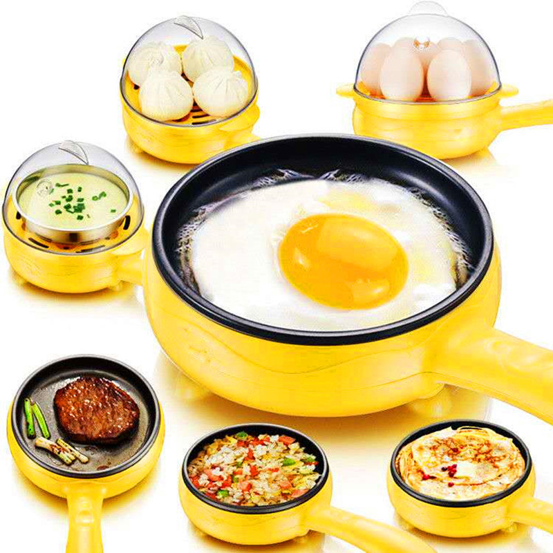 Gift Mini Electric Egg Frying Pan Double Layer Egg Steamer Multifunctional Egg Boiler Egg Cooker