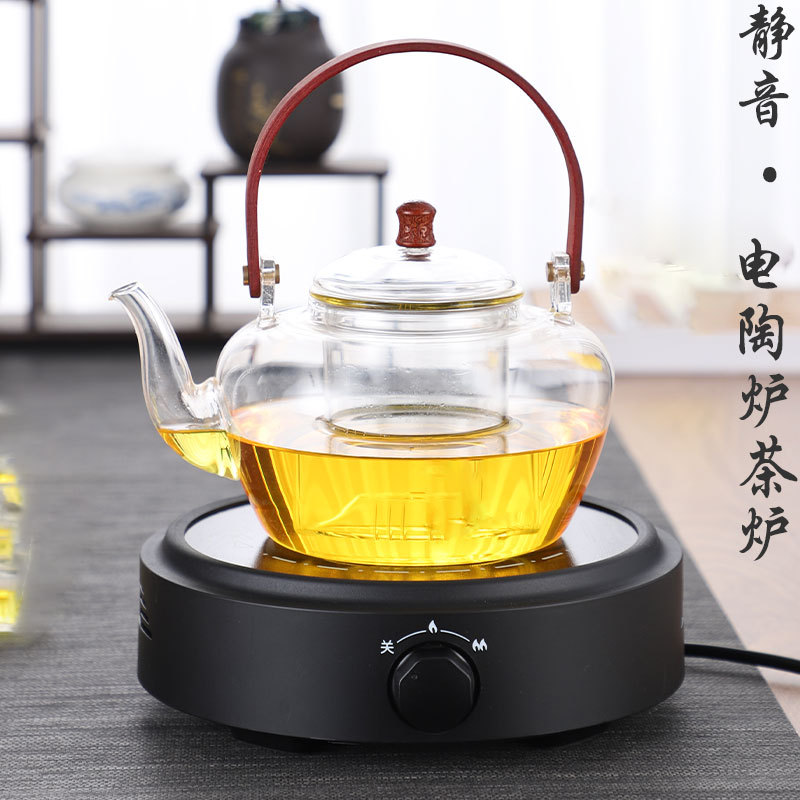 round Electric Ceramic Stove Tea Cooker Household Small Knob Infrared Electric Tea Stove Tea Making Water Boiler Mute