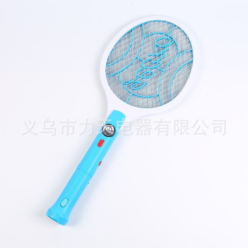 Factory Direct Sales Gecko Brand LTD-268C New with LED Flashlight Detachable Charging Electric Mosquito Swatter