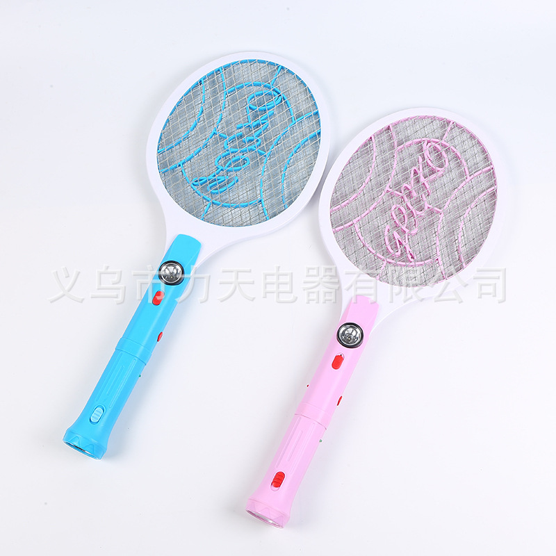 Factory Direct Sales Gecko Brand LTD-268C New with LED Flashlight Detachable Charging Electric Mosquito Swatter