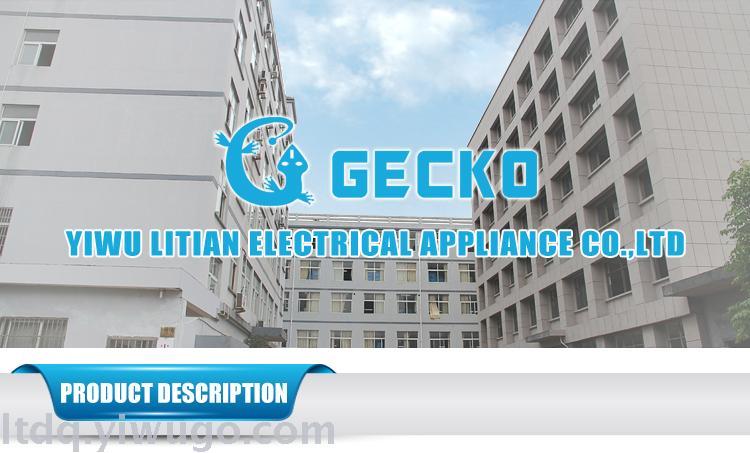 Factory Direct Sales Gecko Brand LTD-308 With LED Flashlight Detachable Charging Electric Mosquito Swatter