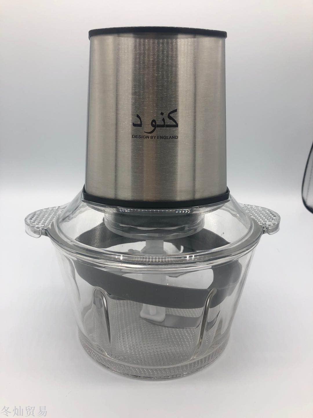 2l glass meat grinder household electric glass small filling auxiliary food machine blender machine meat mixer