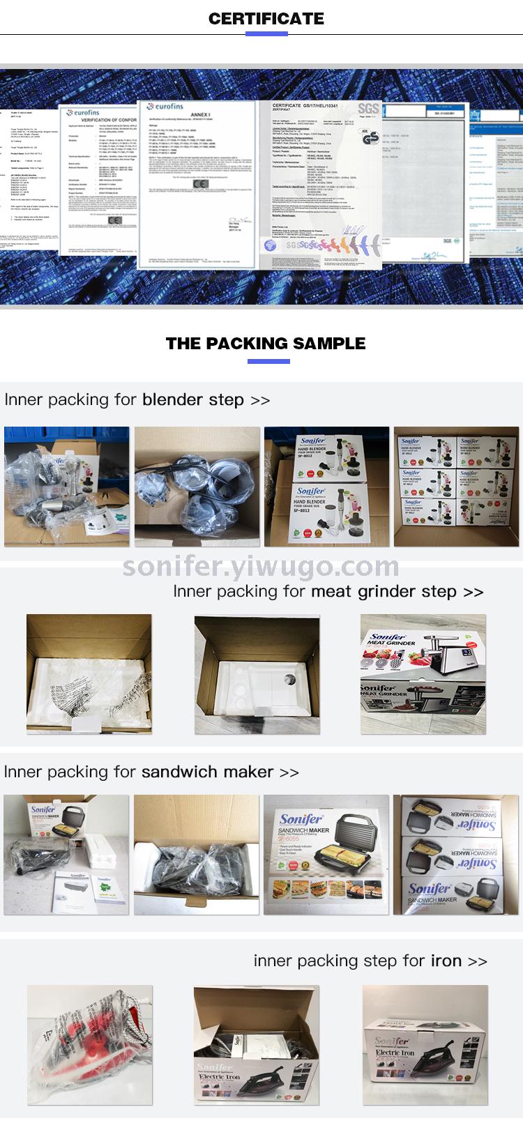 The Sonifer meat grinder family electric small multi-function meat processor mixer sf-8009 The Sonifer meat grinder family electric small multi-function meat processor mixer sf-8009
