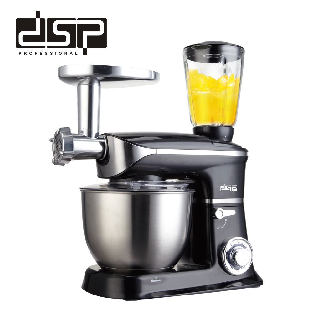 DSP DSP Three-in-One Household Multi-Function Flour-Mixing Machine Automatic Juicer Meat Grinder Stirring Stand Mixer