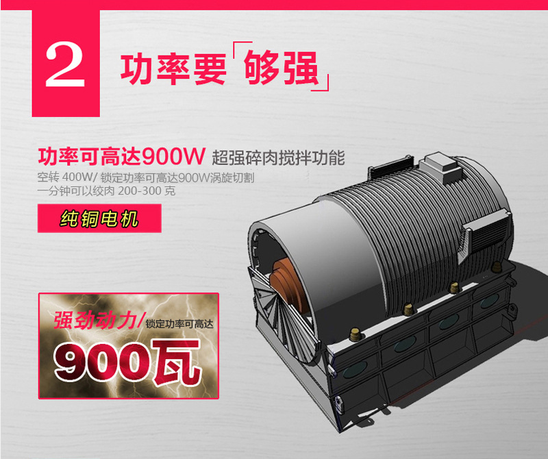 The meat grinder of stainless steel household electric multifunctional meat grinder Mixer Blender enema machine