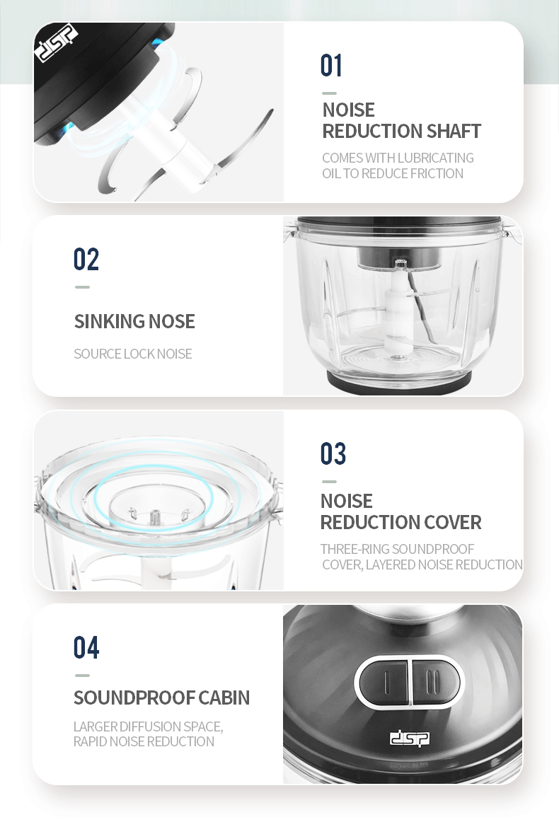 DSP DSP Meat Grinder Household 2.5L Electric Glass Meat Grinder for Mincing and Mincing Vegetables Babycook DSP DSP Meat Grinder Household 2.5L Electric Glass Meat Grinder for Mincing and Mincing Vegetables Babycook