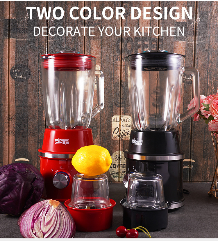 DSP/DSP Household Kitchen 2-in-1 Juice Mixer 1.5L Multifunction Juicer Three-Speed Adjustment