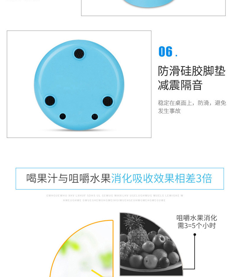 Cross-Border New Arrival Portable Juicer Mini Household Electric Juicer Cup USB Charging Wireless Fruit Mixer