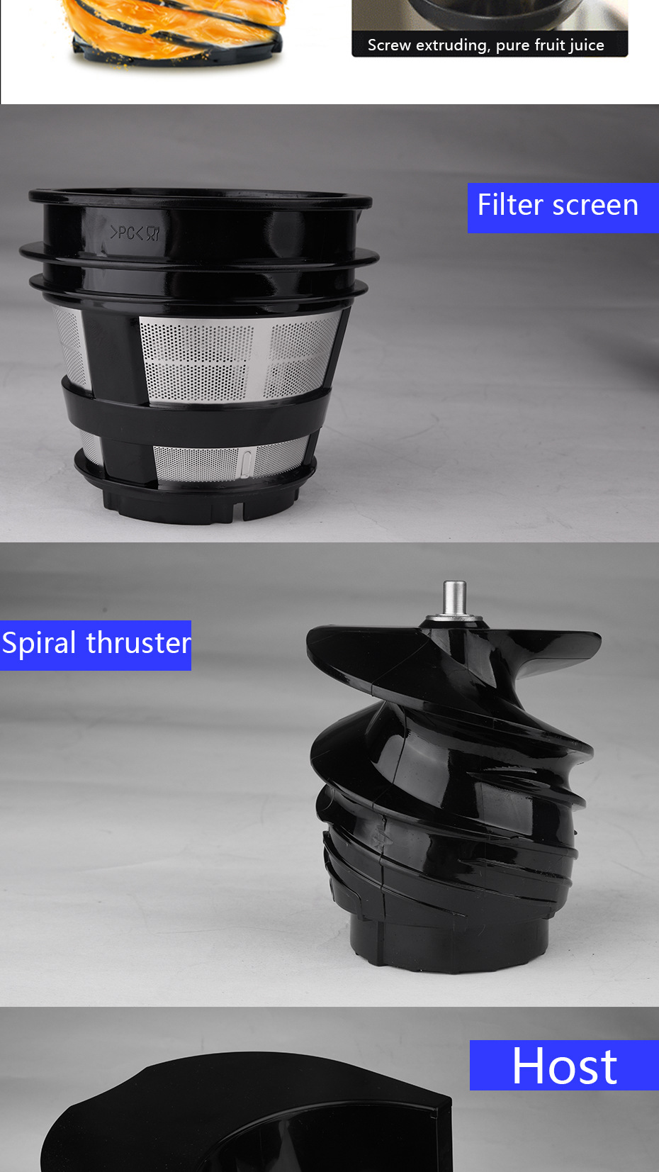 DSP DSP Cross-Border Multi-Functional Household Automatic Fruit and Vegetable Blender Slag Juice Separation Juice Juicer