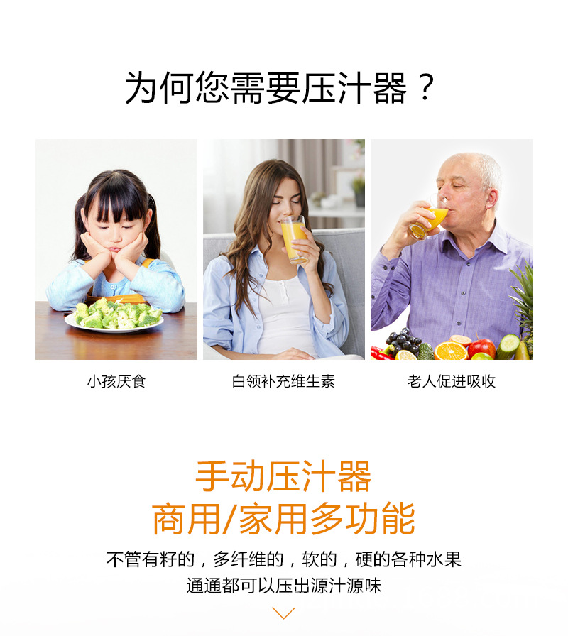 Manual Juicer Aluminum Alloy Lemon Squeezer Household Manual Juicer Lemon Juicer Multifunctional Juicer