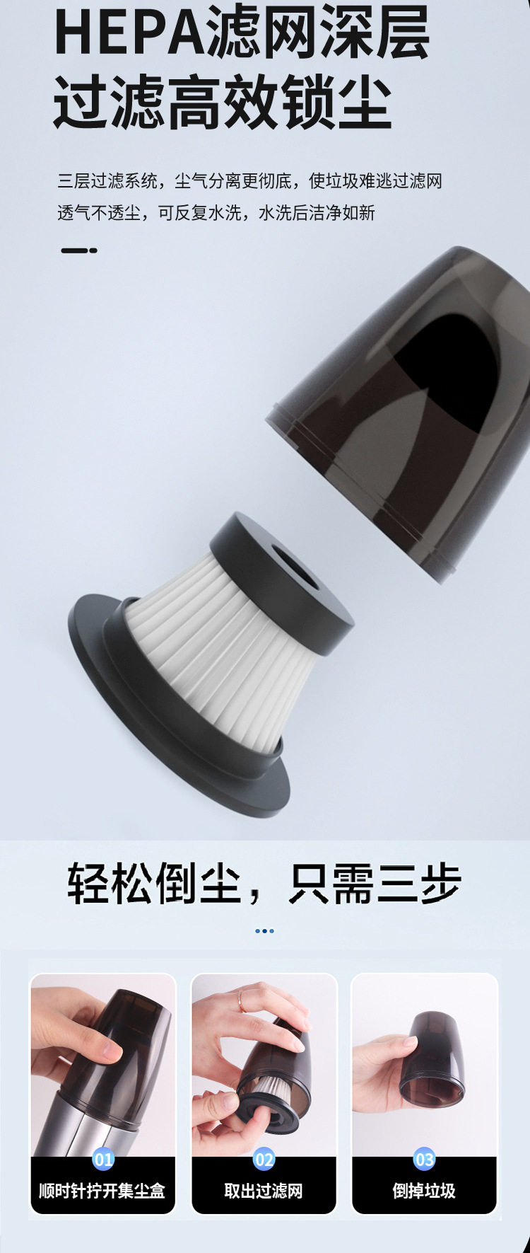 Car Cleaner Wireless Car Handheld Portable Vacuum Cleaner Car High Power Small Household Utensils Vacuum Cleaner