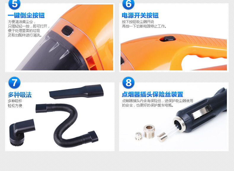 Supply New Car Vacuum Cleaner Wet and Dry Strong Suction 120W Car Cleaner Wholesale Supply New Car Vacuum Cleaner Wet and Dry Strong Suction 120W Car Cleaner Wholesale