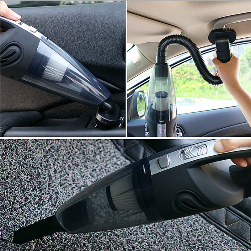 Rundong Car Cleaner Wireless Car Charger Wet and Dry Vacuum Cleaner Household Handheld High-Power Vacuum Cleaner 6053