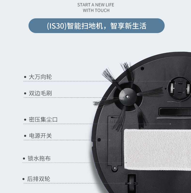 Intelligent ThreeinOne Cleaning Machine Household Rechargeable Vacuum Cleaner Small Gift Home Appliance Customization Intelligent ThreeinOne Cleaning Machine Household Rechargeable Vacuum Cleaner Small Gift Home Appliance Customization