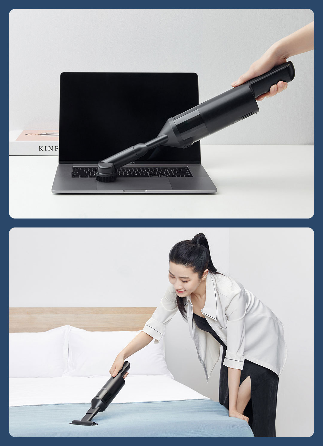 Mijiaqing Wireless Portable Vacuum Cleaner Vehicle-Mounted Home Use Car Handheld Small a Suction Machine Large Suction